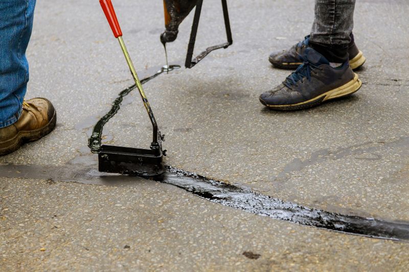 Crack Sealing in Progress
