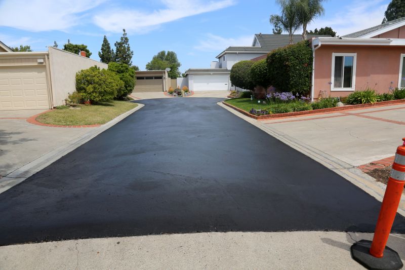 Residential Asphalt Paving Near Completion