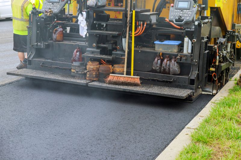 Paving Equipment in Use